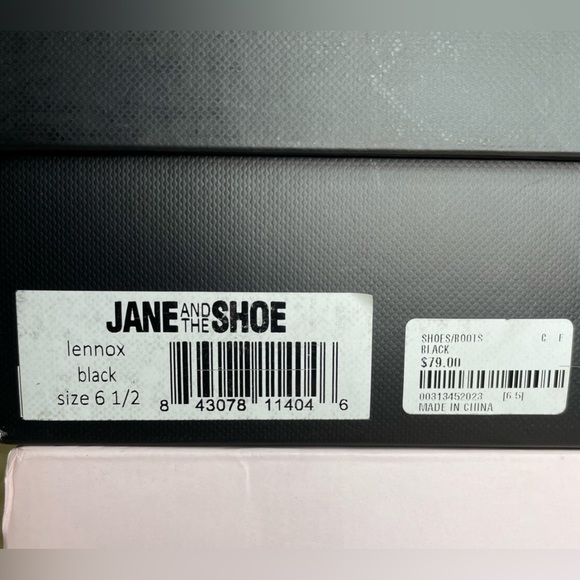 JANE AND THE SHOE | Black Lennox Platform Oxford Women New In Box - Picture 9 of 9